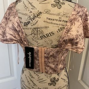 My outfit on line,women corset top - flora pink - size XL.